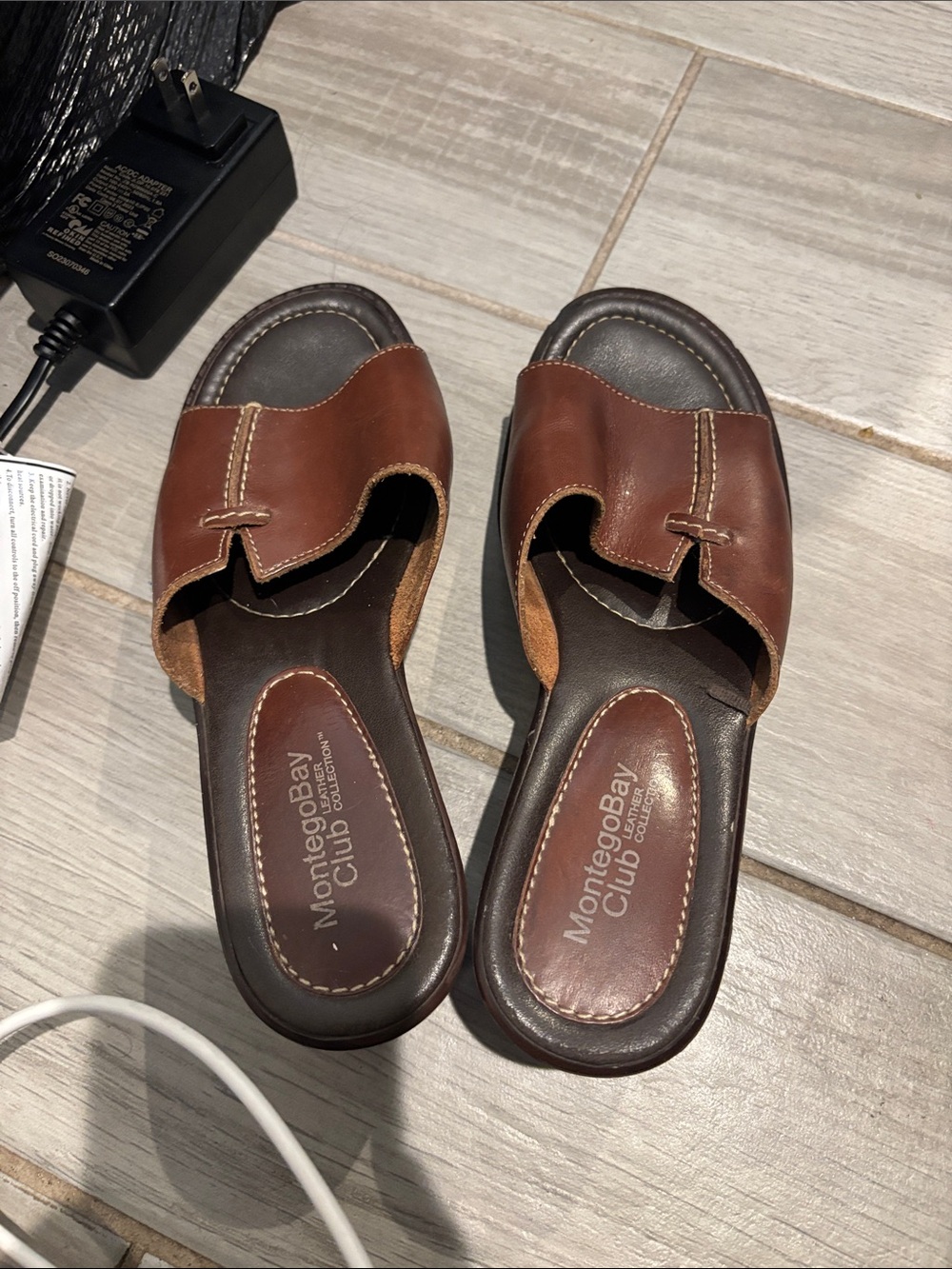 Montego Bay Club Women’s Brown Slide Sandals